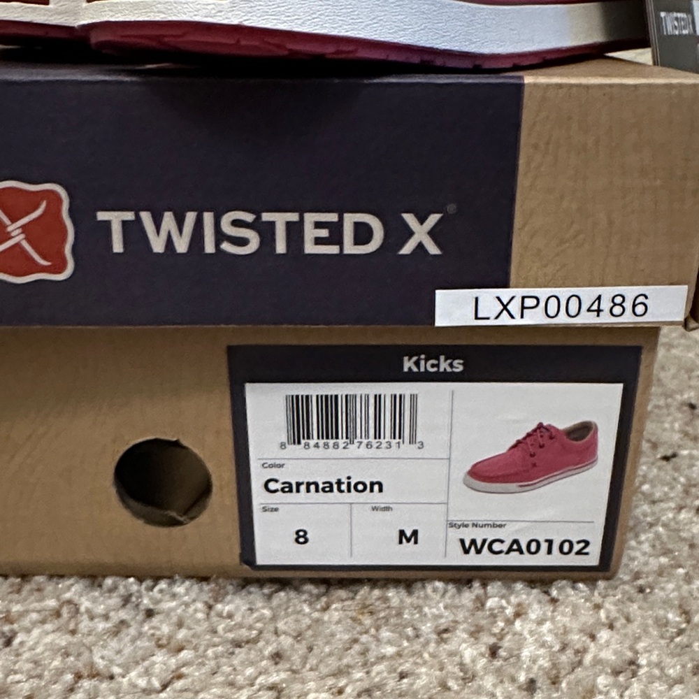 NWT Twisted X Vibrant Pink Corduroy Shoes - Picture 5 of 8